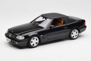 Mercedes SL 500 R129 Fekete Norev 1:18 183750 Fém – 3. kép a 10-ből