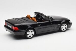 Mercedes SL 500 R129 Fekete Norev 1:18 183750 Fém – 4. kép a 10-ből