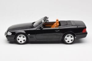 Mercedes SL 500 R129 Fekete Norev 1:18 183750 Fém – 5. kép a 10-ből