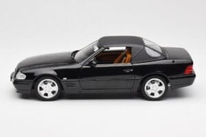 Mercedes SL 500 R129 Fekete Norev 1:18 183750 Fém – 6. kép a 10-ből