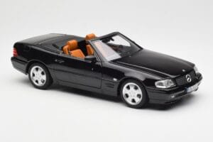 Mercedes SL 500 R129 Fekete Norev 1:18 183750 Fém – 8. kép a 10-ből