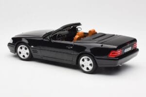 Mercedes SL 500 R129 Fekete Norev 1:18 183750 Fém – 9. kép a 10-ből