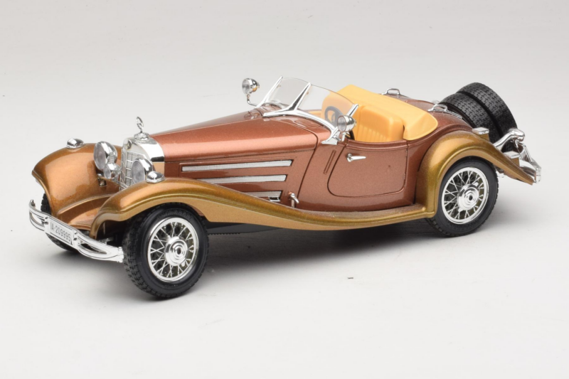 Mercedes 500K Roadster Réz Metallic Bburago 1:18 3020-P1 Fém