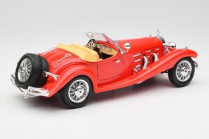 Mercedes 500K Roadster Piros Bburago 1:18 3020 Fém – 3. kép a 8-ből