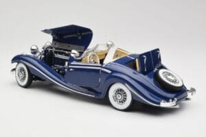 Mercedes 500K Special Roadster Kék Maisto 1:18 56059 Fém – 5. kép a 8-ből