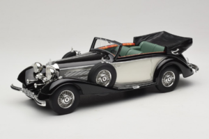 Mercedes 540K Kabrió Fekete Ezüst Cult Models 1:18 CML184-3 Fém