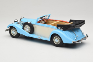Mercedes 540K Kabrió Kék Fehér Cult Models 1:18 CML184-2 Fém – 5. kép a 6-ből