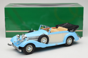 Mercedes 540K Kabrió Kék Fehér Cult Models 1:18 CML184-2 Fém – 6. kép a 6-ből