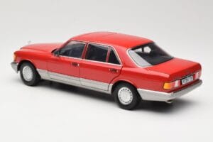 Mercedes 560 SEL W126 Piros Norev 1:18 183463 Fém – 7. kép a 8-ből