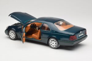 Mercedes 600 SEC C140 Zöld Majorette 1:18 4418 Fém – 5. kép a 8-ből