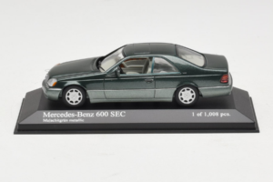 Mercedes 600 SEC W140 Zöld Metál Minichamps 1:43 430032604 Fém