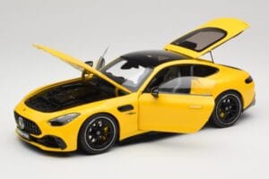 Mercedes AMG GT 43 C192 Turbo Sun Yellow NZG 1:18 B66960587 Fém – 2. kép a 8-ből