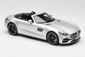 Mercedes AMG GT C Roadster R190 Ezüst Norev 1:18 183453 Fém – 4. kép a 6-ből