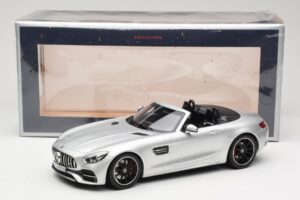 Mercedes AMG GT C Roadster R190 Ezüst Norev 1:18 183453 Fém – 6. kép a 6-ből