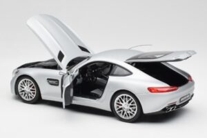 Mercedes AMG GT S C190 Designo Iridium Ezüst Magno Norev 1:18 B66960485 Fém – 5. kép a 8-ből