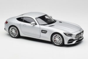 Mercedes AMG GT S C190 Designo Iridium Ezüst Magno Norev 1:18 B66960485 Fém – 6. kép a 8-ből