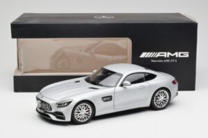 Mercedes AMG GT S C190 Designo Iridium Ezüst Magno Norev 1:18 B66960485 Fém – 8. kép a 8-ből