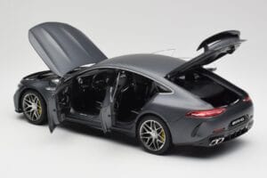 Mercedes AMG GT 63 S X290 Aero Package Designo Selenite Szürke Magno Norev 1:18 B66961038 Fém – 5. kép a 8-ből