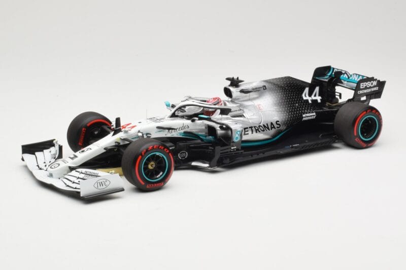 Mercedes AMG Petronas W10 #44 L. Hamilton Winner German GP 2019 Minichamps 1:18 110191144 Fém