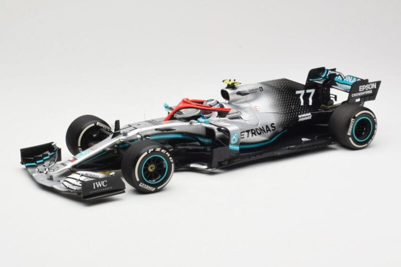 Mercedes AMG Petronas W10 #77 V. Bottas 3rd Place Monaco GP 2019 Minichamps 1:18 110190677 Fém