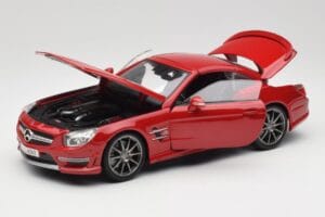 Mercedes AMG SL 63 R231 Piros Maisto 1:18 36199 Fém – 2. kép a 8-ből