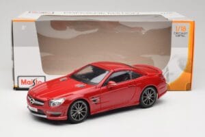 Mercedes AMG SL 63 R231 Piros Maisto 1:18 36199 Fém – 8. kép a 8-ből