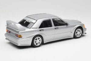 Mercedes 190E W201 2.5-16 EVO 2 Astral Ezüst Metallic Minichamps 1:18 155036101 Fém – 2. kép a 6-ből