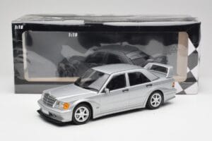 Mercedes 190E W201 2.5-16 EVO 2 Astral Ezüst Metallic Minichamps 1:18 155036101 Fém – 6. kép a 6-ből
