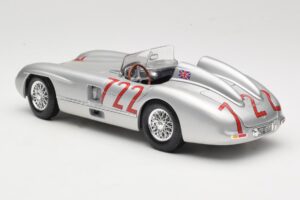 Mercedes 300 SLR W196S #722 S. Moss / D. Jenkinson Mille Miglia Winner 1955 Maisto 1:18 536887 Fém – 7. kép a 8-ből