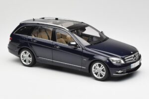Mercedes C-Class S204 T-Modell Tanzanite Kék AUTOart 1:18 B66962352 Fém – 6. kép a 8-ből