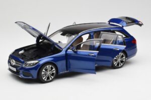 Mercedes C-Class S205 T-Modell Brilliant Kék Metál Norev 1:18 B66960257 Fém – 2. kép a 8-ből