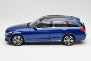 Mercedes C-Class S205 T-Modell Brilliant Kék Metál Norev 1:18 B66960257 Fém – 4. kép a 8-ből