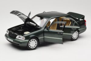Mercedes C-Class W202 Malachite Green Norev 1:18 183372 Fém – 2. kép a 8-ből