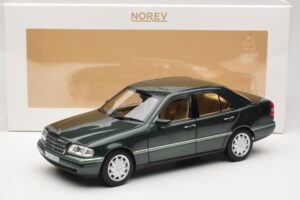 Mercedes C-Class W202 Malachite Green Norev 1:18 183372 Fém – 8. kép a 8-ből