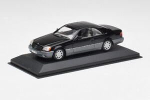 Mercedes C140 600 SEC Fekete Minichamps 1:43 32600 Fém – 2. kép a 4-ből