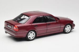 Mercedes AMG C36 W202 Almandine Piros Norev 1:18 B66040706 Fém – 3. kép a 8-ből