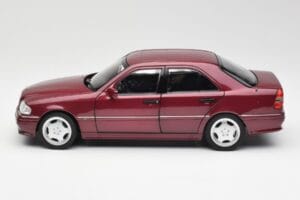 Mercedes AMG C36 W202 Almandine Piros Norev 1:18 B66040706 Fém – 4. kép a 8-ből