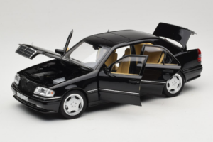 Mercedes C36 AMG W202 Obsidian Black Metallic Norev 1:18 183381 Fém – 2. kép a 8-ből