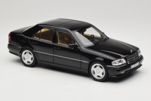 Mercedes C36 AMG W202 Obsidian Black Metallic Norev 1:18 183381 Fém – 6. kép a 8-ből