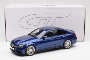 Mercedes AMG C63 S W205 Kék GT Spirit 1:18 ZM044 Gyanta – 6. kép a 6-ből