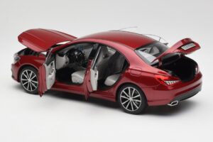 Mercedes CLA C117 Designo Patagonia Piros Metál Norev 1:18 B66960131 Fém – 5. kép a 8-ből