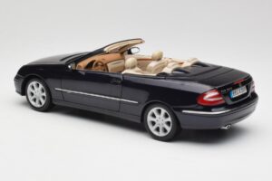 Mercedes CLK 500 W209 Kabrió Sötétkék Metál Kyosho 1:18 B66962174 Fém – 8. kép a 9-ből