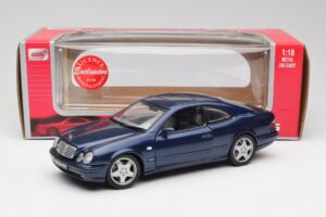 Mercedes CLK 55 AMG C209 Kék Metál Anson 1:18 30343 Fém – 8. kép a 8-ből