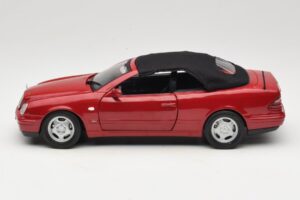 Mercedes CLK A208 Kabrió Piros Anson 1:18 30338 Fém – 4. kép a 8-ből