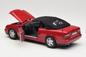 Mercedes CLK A208 Kabrió Piros Anson 1:18 30338 Fém – 5. kép a 8-ből