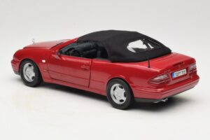 Mercedes CLK A208 Kabrió Piros Anson 1:18 30338 Fém – 7. kép a 8-ből