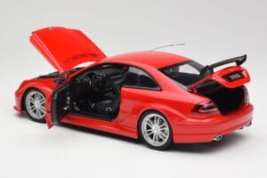 Mercedes CLK DTM AMG C209 Mars Piros Kyosho 1:18 08461R Fém – 5. kép a 8-ből
