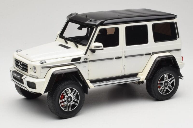 Mercedes G 63 AMG 4x4 Squared Polar White Almost Real 1:18 820203 Fém