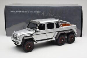 Mercedes AMG G63 W463 6x6 Iridium Ezüst AUTOart 1:18 76301 Kompozit – 8. kép a 8-ből