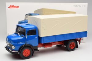 Mercedes L911 Kék Schuco 1:18 450044800 Fém – 8. kép a 8-ből